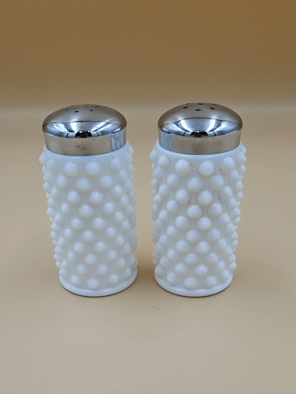 Vintage Salt and Pepper Shakers - White
